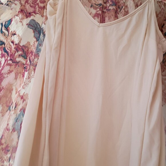 H&M Floral Chiffon Boho Midi Dress Women’s Long Sleeve Tiered Flow | Size XS - Picture 5 of 6